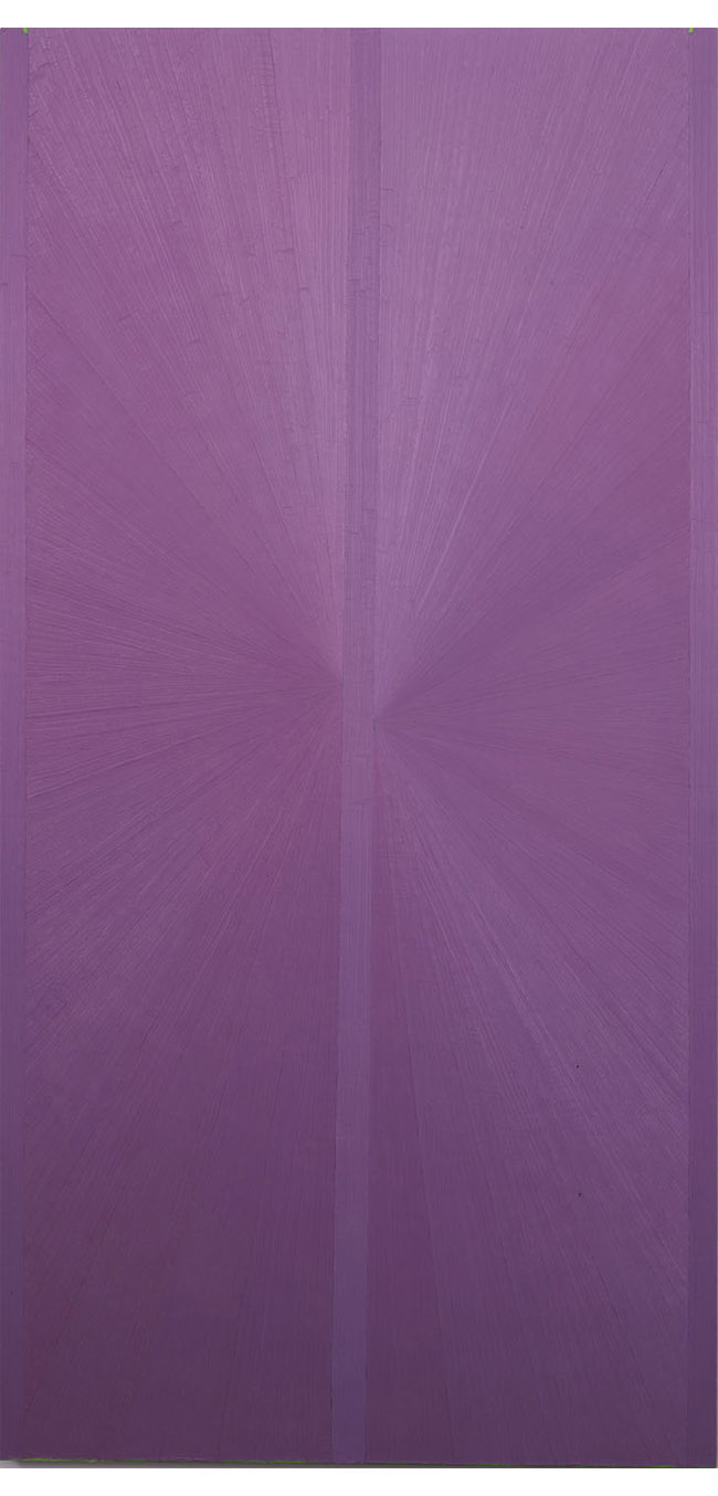 Mark Grotjahn: (Untitled) Lavender Butterfly Jacaranda over Green
