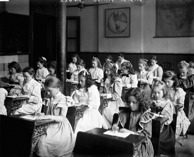 Girls' Class (Model School, Ottawa, June 1899)